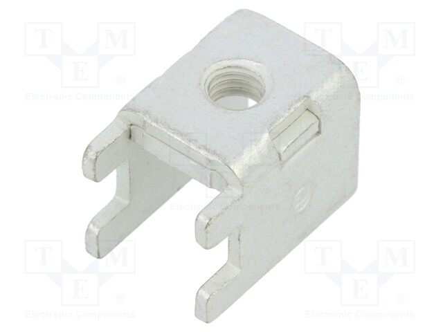 Angled 90°; Plating: tinned; THT,screw terminal; Contacts: copper