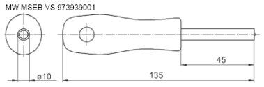 Assembly tool; 135mm; 973939001