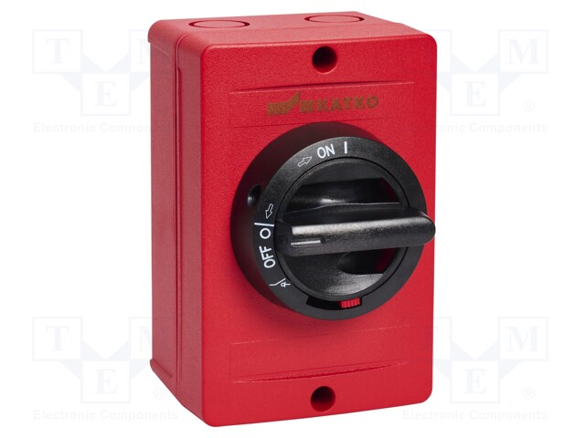 Switch-disconnector; Poles: 3; screw; 25A; IP66; KEA; Colour: red