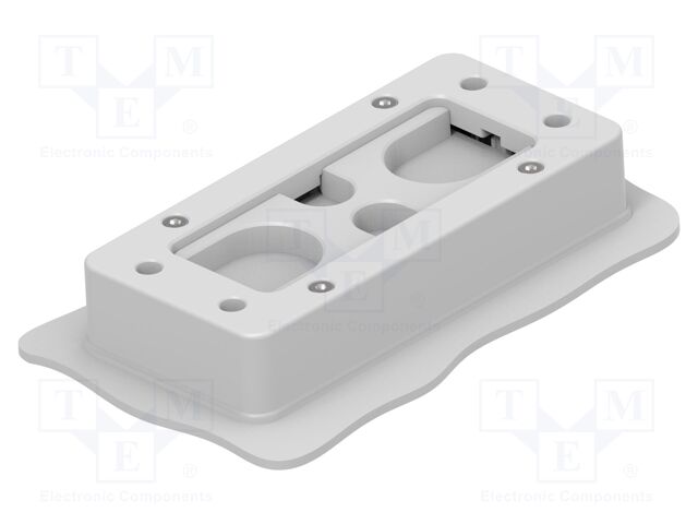 Multigate grommet; light grey; Holes no: 4; -40÷80°C; Entrelec