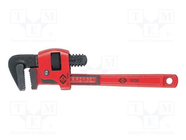 Wrench; adjustable; 350mm; for pipe gripping