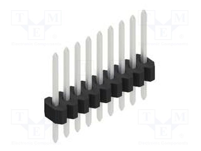 Connector: pin strips; pin header; male; PIN: 9; 1.27mm; THT; 1x9