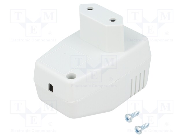 Enclosure: for power supplies; X: 40mm; Y: 66mm; Z: 40mm; ABS; grey