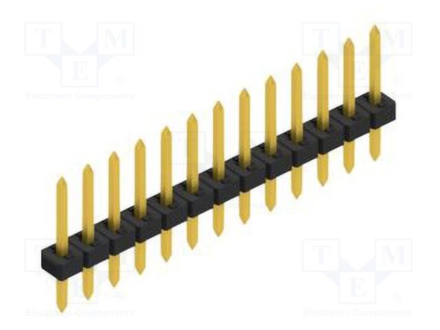 Connector: pin strips; pin header; male; PIN: 13; 2mm; THT; 1x13