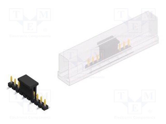 Connector: pin strips; pin header; male; PIN: 10; 2.54mm; SMT; 1x10