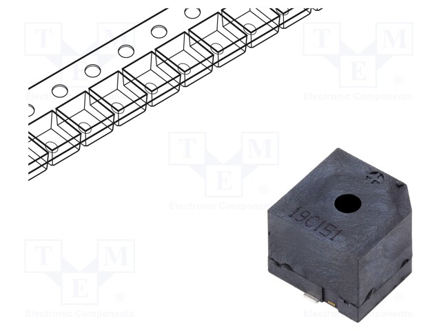 Sound transducer: elektromagnetic alarm; SMD; 2kHz; 40mA; 8÷16VDC
