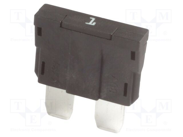Fuse: fuse; 1A; 80VDC; automotive; 19mm; 19x5.1x20mm