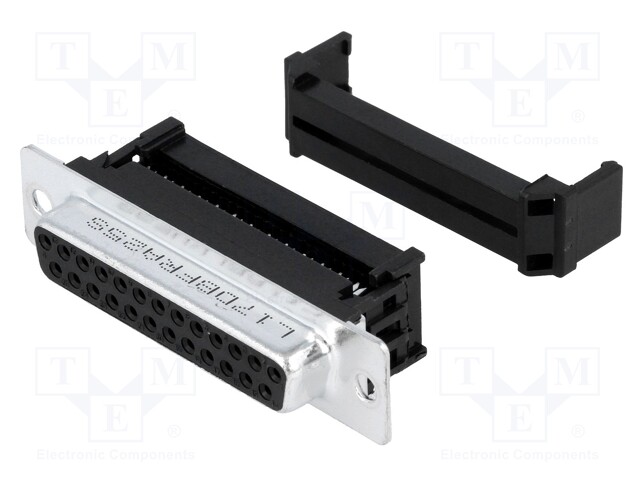 D-Sub; PIN: 25; plug; DFR; female; IDC; for ribbon cable; gold flash