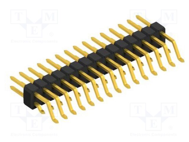 Connector: pin strips; pin header; male; PIN: 30; 2.54mm; SMT; 2x15