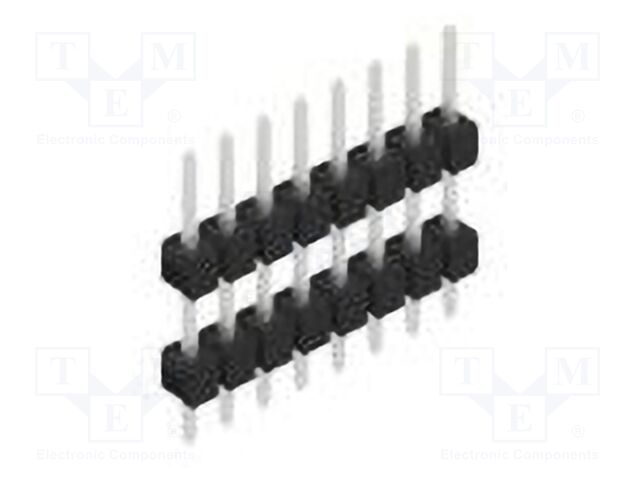 Connector: pin strips; pin header; male; PIN: 8; 2.54mm; THT; 1x8
