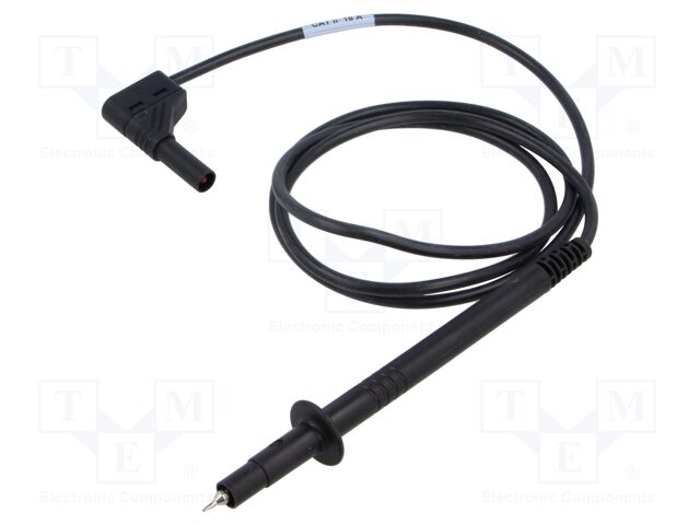 Test lead; 16A; probe tip,angular banana plug 4mm; Urated: 1kV