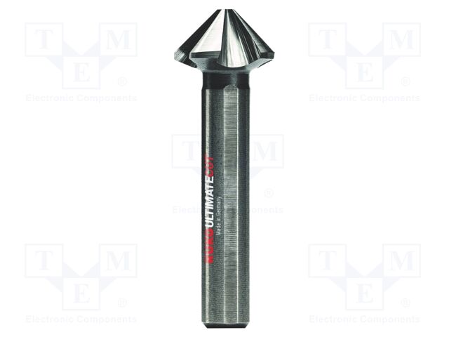 Countersink; high speed steel; Ø: 10.4mm; 3-surface; L: 50mm; 90°