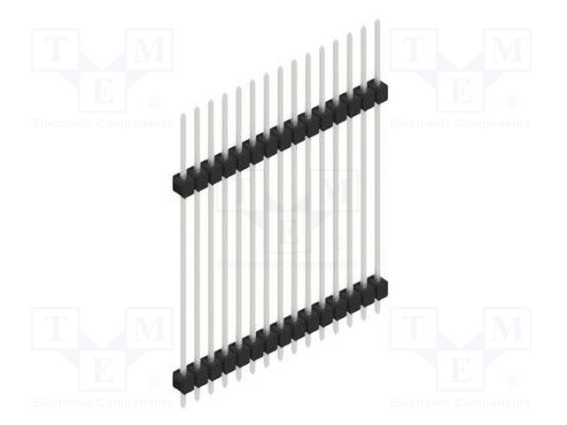 Connector: pin strips; pin header; male; PIN: 15; 2.54mm; THT; 1x15
