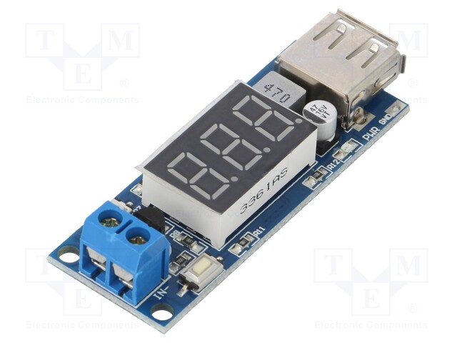 Converter: step down; Uout: 5V; Uin: 4.5÷40V; 2A; 58x21mm