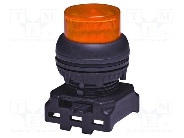 Switch: push-button; 22mm; orange; LED; IP65; prominent; E; Pos: 2
