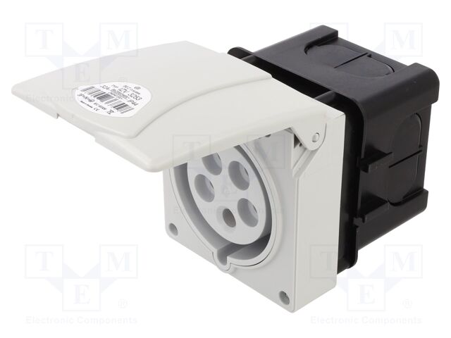 Connector: AC supply 3-phase; socket; female; 32A; 400VAC; IP44