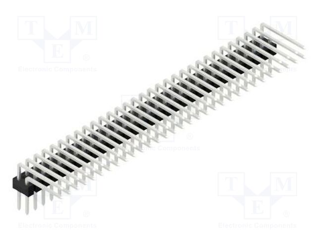 Connector: pin strips; pin header; male; PIN: 62; 2.54mm; THT; 2x31