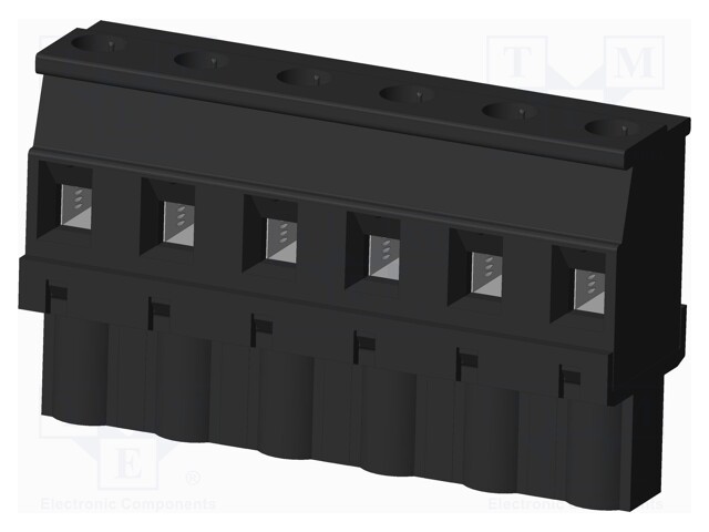 Connector: pluggable terminal block; plug; female; angled 90°