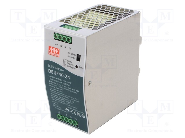 Module: buffer; 24VDC; 22÷29VDC; 40A; 23÷30VDC; Mounting: DIN