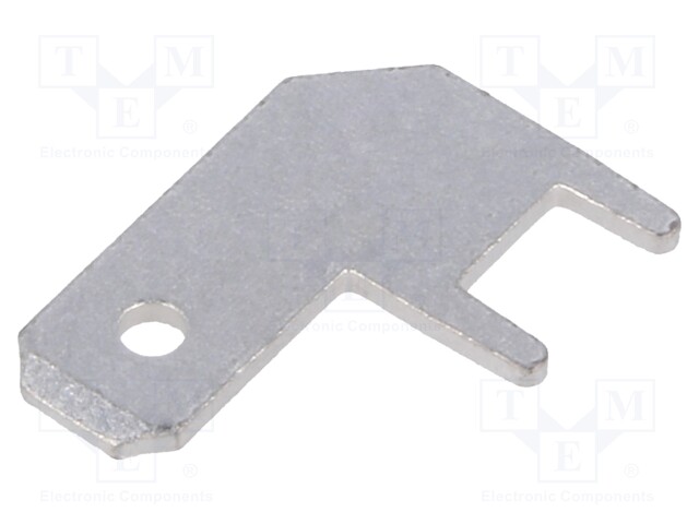 Terminal: flat; 4.8mm; 0.8mm; male; THT; Overall len: 13.5mm