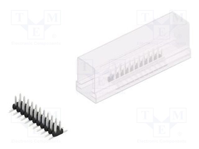 Connector: pin strips; pin header; male; PIN: 22; 2mm; SMT; 2x11
