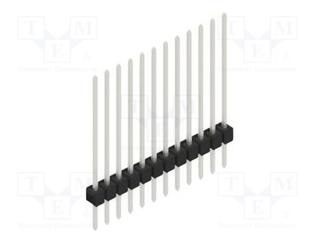 Connector: pin strips; pin header; male; PIN: 12; 2.54mm; THT; 1x12