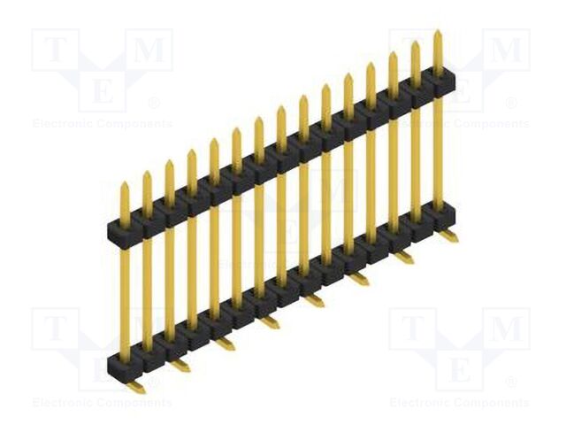 Connector: pin strips; pin header; male; PIN: 15; 2mm; SMT; 1x15