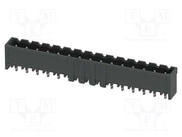 PCB headers, nominal cross section: 2.5 mm2, color: black, n