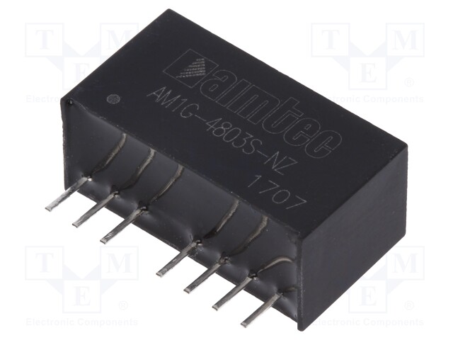 Converter: DC/DC; 1W; Uin: 36÷75V; 3.3VDC; Iout: 303mA; SIP8; 4.9g