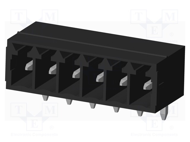 Connector: pluggable terminal block; socket; male; on PCBs