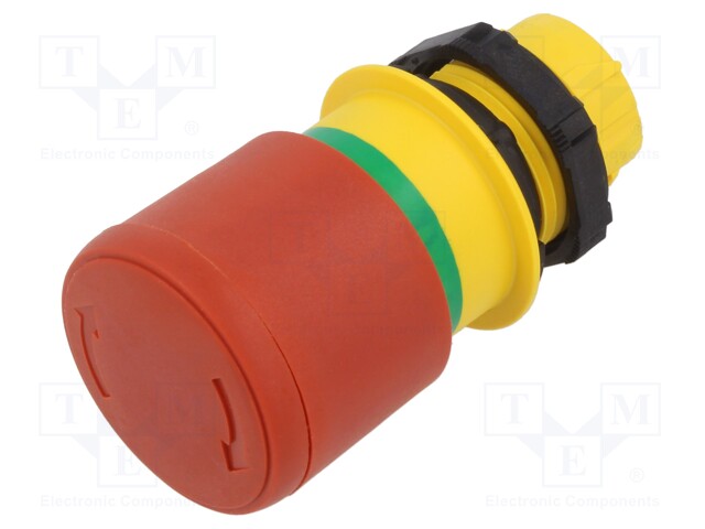 Switch: emergency stop; 22mm; Stabl.pos: 2; red; IP66,IP67,IP69K