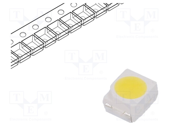 LED; SMD; 3528,PLCC2; white neutral; 10÷15lm; 3950-4600K; 70; 120°