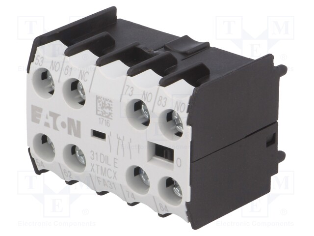 Auxiliary contacts; Series: DILEM,DILER; Leads: screw terminals
