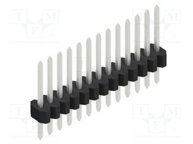 Connector: pin strips; pin header; male; PIN: 13; 1.27mm; THT; 1x13