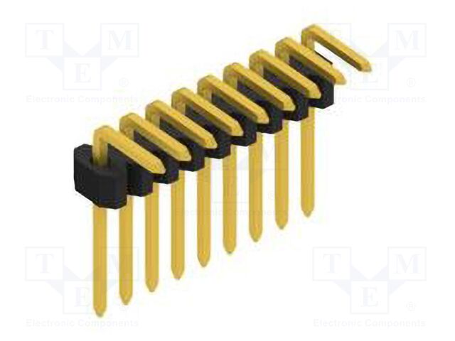 Connector: pin strips; pin header; male; PIN: 9; 1.27mm; THT; 1x9