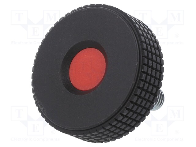 Knob; Ø: 50mm; Ext.thread: M10; 20mm; H: 33mm; technopolymer (PP)