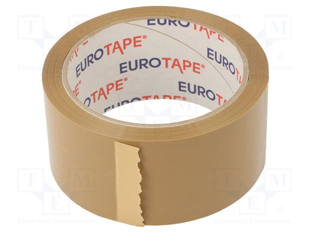 Packing tapes; L: 60m; Width: 48mm; brown; synthetic caoutchouc