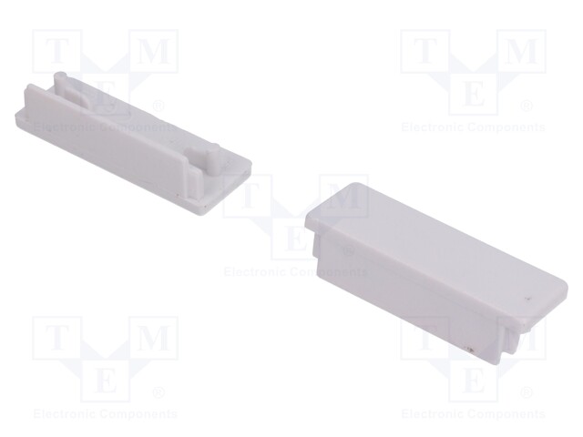 Cap for LED profiles; white; ABS; Application: WIDE24