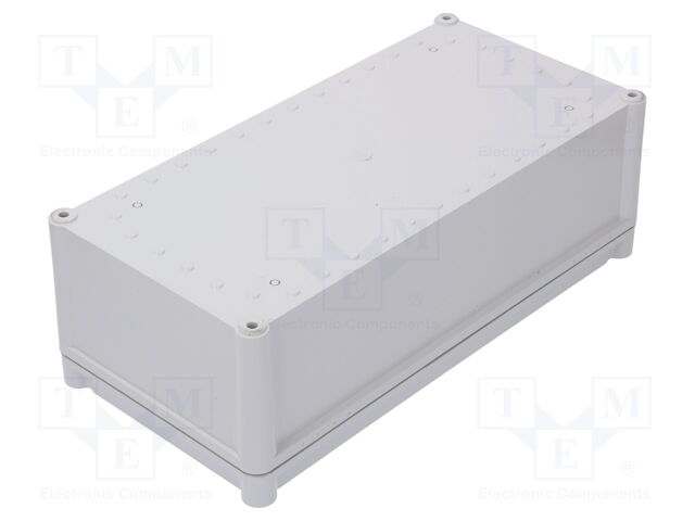 Enclosure: multipurpose; X: 188mm; Y: 378mm; Z: 130mm; SOLID; ABS
