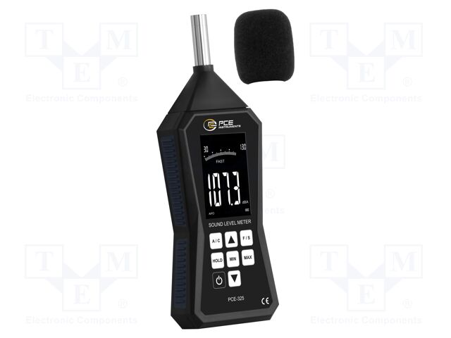 Meter: sound level; LCD; Sound level: 30÷130dB; 31.5÷8000Hz; IP52