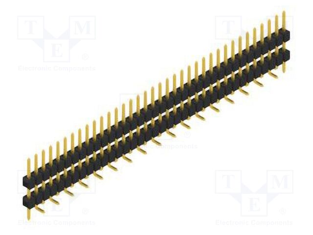 Connector: pin strips; pin header; male; PIN: 36; 2.54mm; SMT; 1x36