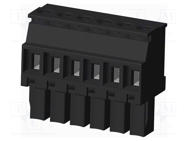 Connector: pluggable terminal block; plug; female; angled 90°