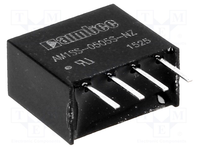 Converter: DC/DC; 1W; Uin: 4.5÷5.5V; 5VDC; Iout: 200mA; SIP4; 1.2g