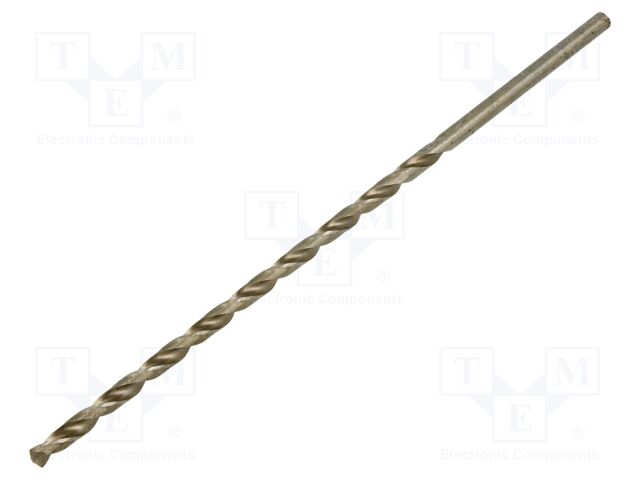 Drill bit; for metal; Ø: 5mm; L: 195mm; high speed steel