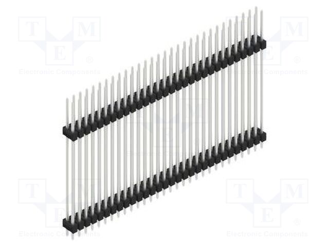Connector: pin strips; pin header; male; PIN: 60; 2.54mm; THT; 2x30