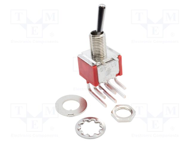 Switch: toggle; Pos: 2; DPDT; ON-ON; 2A/250VAC; 5A/28VDC; -30÷85°C