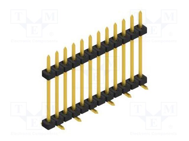Connector: pin strips; pin header; male; PIN: 12; 2mm; SMT; 1x12