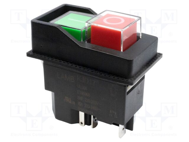 Switch: push-button; Pos: 2; SPST-NO x2; 16A/240VAC; OFF-ON; IP55