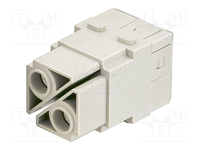HEAVY DUTY INSERT, RCPT, 2POS, 38MM2