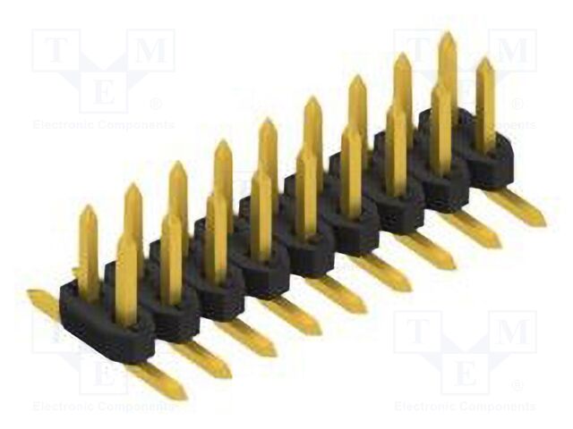 Connector: pin strips; pin header; male; PIN: 18; 2mm; SMT; 2x9; 100V